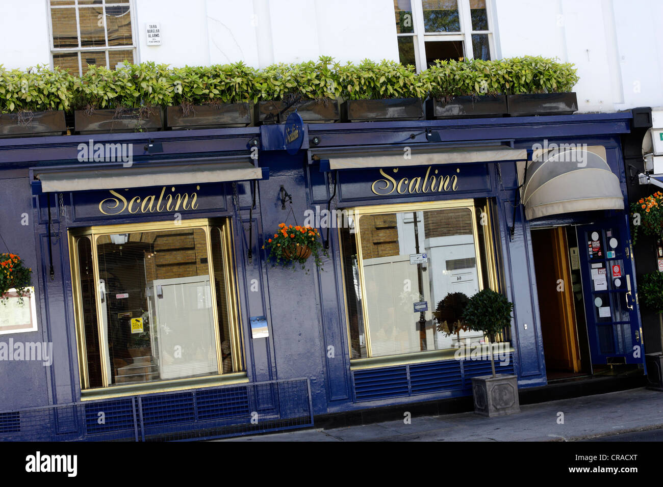 The front facade of Scalini s restaurant situated in Walton